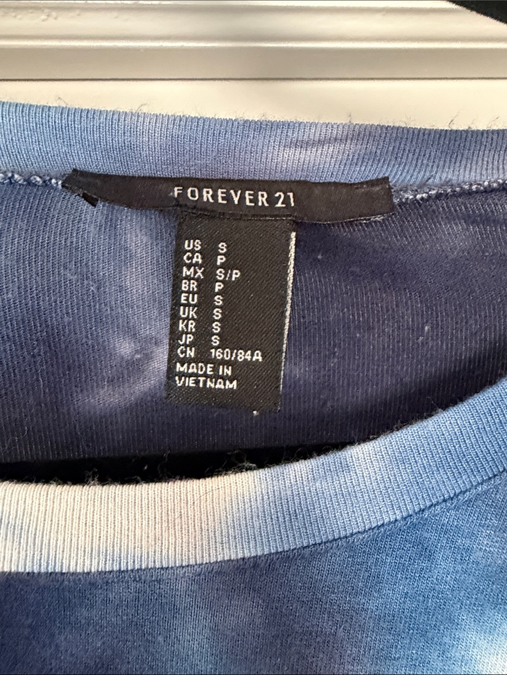 Forever 21 Blue and White Tie-Dye T-Shirt Dress - Picture 5 of 5